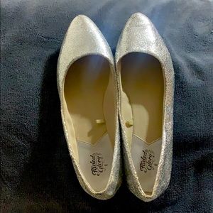 Metallic silver flats